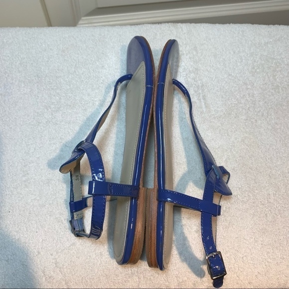 Mario Giordano Zalando Genuine Full Leather Flat T Sandals Ankle Strap Milano 38 - Picture 5 of 11